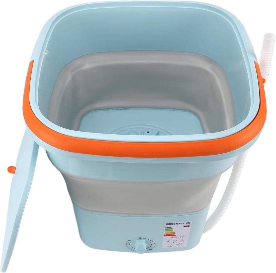 Draagbare Wasmachine Mini Washer Reizen Kamperen Opvouwbaar Ontwerp 11.5 Liter Blauw