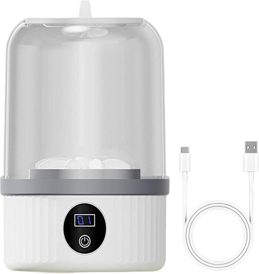 Draagbare Wasmachine Mini Wasmachine Compact Kleine Wasjes Doen Stille Dieptereiniging 14.4 cm Wit