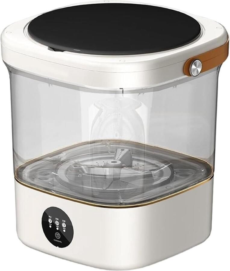 Draagbare Wasmachine Mini Wasmachine Kleding Wassen Energiezuinig Ontwerp 12 Liter Wit