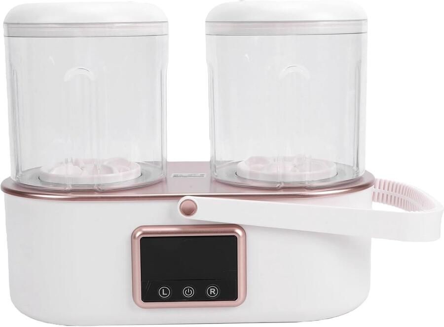 Draagbare Wasmachine Mini Wasmachine Kleine Kleding Wassen Dubbele Kamers 33.5 x 32.5 x 18 cm Wit