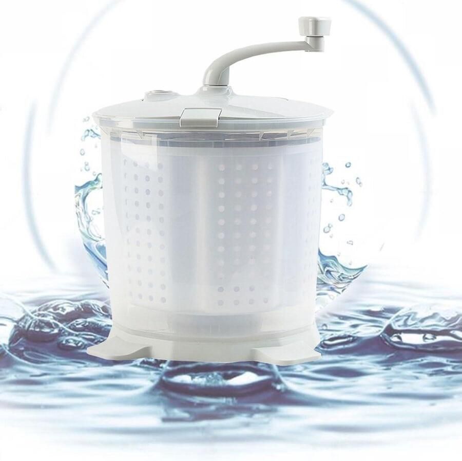 Draagbare Wasmachine Mini Wasmachine Kleine Kleding Wassen Niet-elektrisch 40x33cm Wit