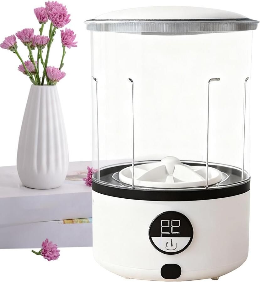 Draagbare Wasmachine Mini Wasmachine Kleine Kleding Wassen Oplaadbaar 2-Mode 16.8 cm Wit