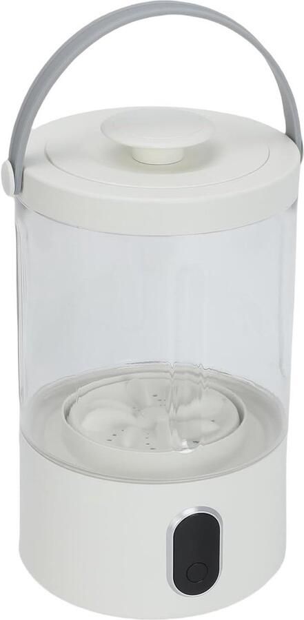 Draagbare Wasmachine Mini Wasmachine Kleine Kleding Wassen Oplaadbaar Waterdicht 13 Liter Wit