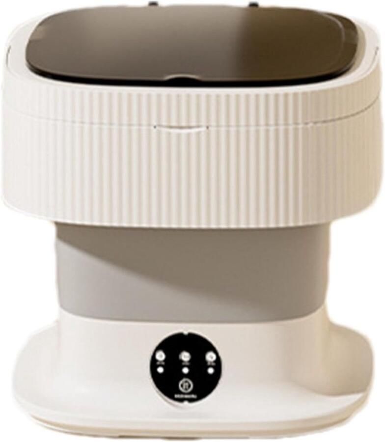 Draagbare wasmachine Mini wasmachine Kleine kleding wassen Opvouwbaar ontwerp 10 liter capaciteit Grijs