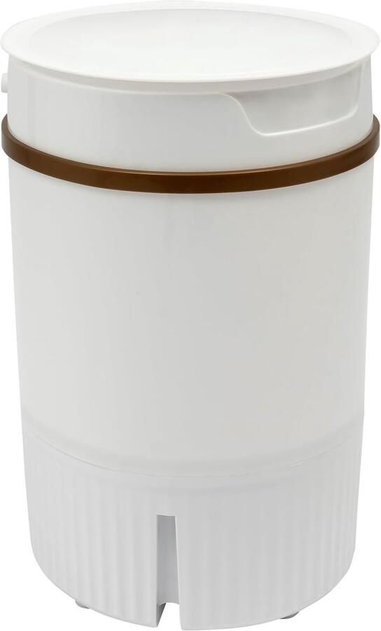 Draagbare wasmachine Mini wasmachine Kleine wasjes doen Met dehydratatiekorf 45 liter Wit