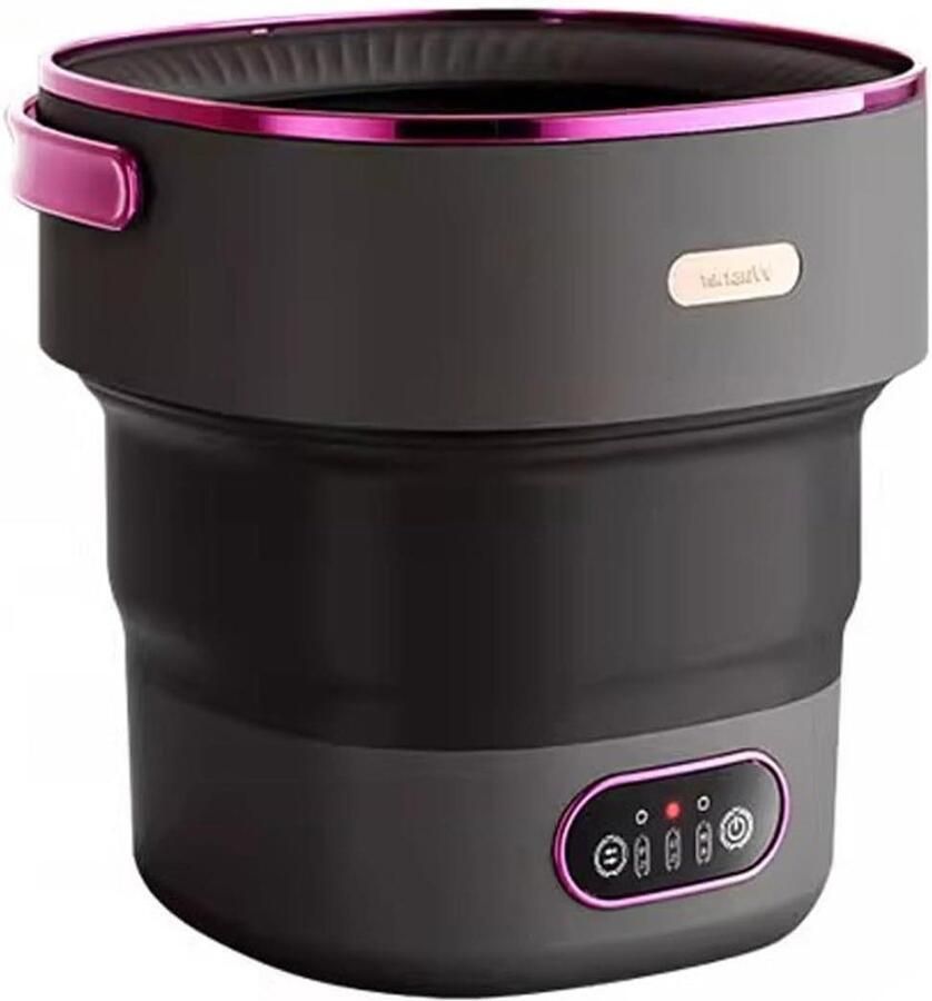 Draagbare Wasmachine Mini Wasmachine Kleine Wasjes Met Centrifuge 19 Liter Zwart