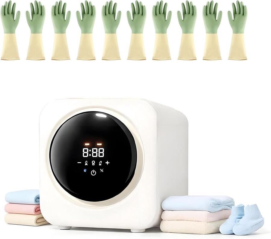 Draagbare Wasmachine Mini Wasmachine Kleine Wasmachine Kleding Wassen Ruimtebesparend Ontwerp 3L Wit