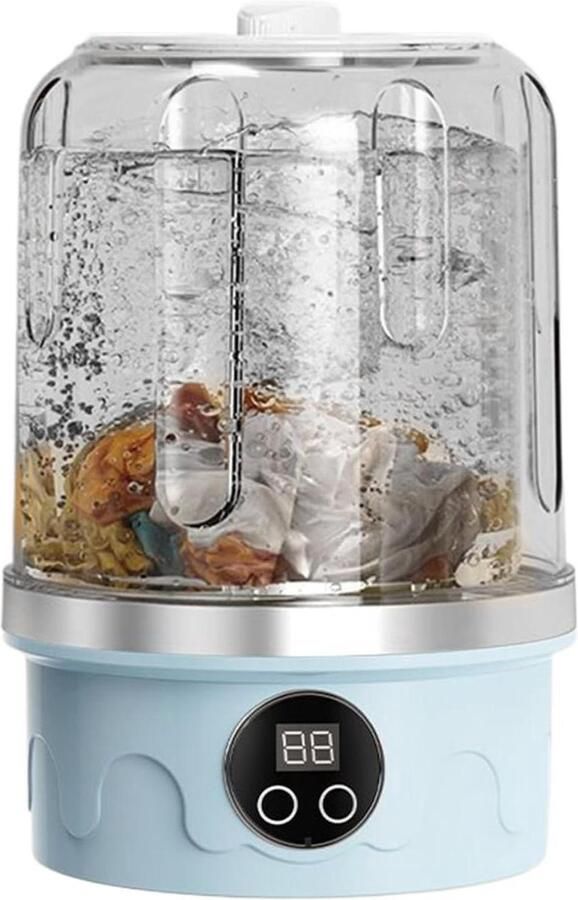 Draagbare Wasmachine Mini Wasmachine Ondergoed Hygiënisch Wassen Drievoudig Werkend Systeem 21.8 x 14.7 x 21.8 cm