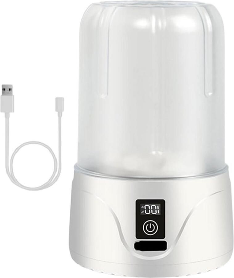 Draagbare Wasmachine Mini Wasmachine Ondergoed Kleine Kleding Wassen Verstelbare Reinigingsmodi 13.5 cm Wit