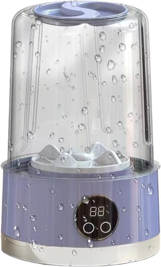 Draagbare Wasmachine Mini Wasmachine Ondergoed Reinigen Compact Ontwerp 13 x 13 x 13 cm Paars