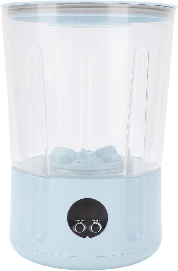 Draagbare Wasmachine Mini Wasmachine Ondergoed Reizen en Kamperen Draadloos met Turbotechnologie 23 x 16 cm Blauw