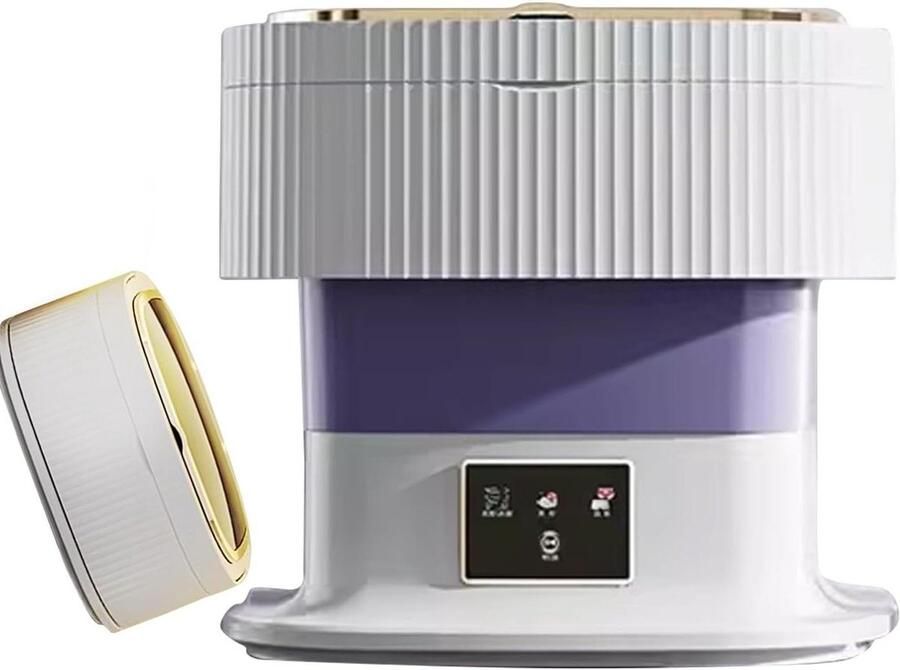Draagbare Wasmachine Mini Wasmachine Ondergoed Wassen Opvouwbaar Ontwerp 16 Liter Capaciteit Paars