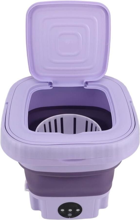 Draagbare Wasmachine Mini Wasmachine Opvouwbaar Kleine Wasjes Doen Krachtige Vlekverwijdering 11 Liter Wit