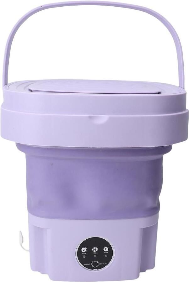 Draagbare Wasmachine Mini Wasmachine Opvouwbaar Kleine Wasjes Doen Opvouwbaar Ontwerp 11 Liter Wit