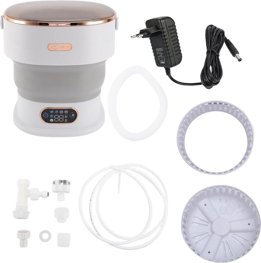 Draagbare Wasmachine Mini Wasmachine Opvouwbaar Met Spin Droogmand 13 Liter Capaciteit