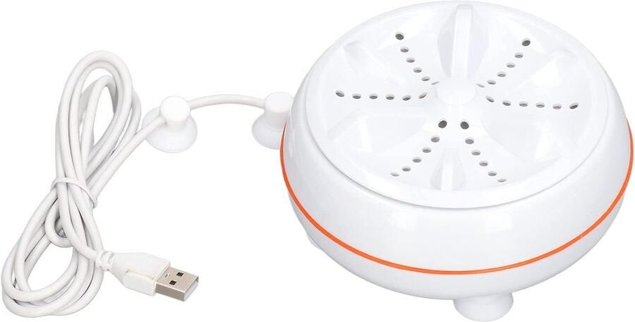 Draagbare Wasmachine Mini Wasmachine Reizen en Studentenkamers Ultrasone Turbo Reiniging 12.5 x 6.8 cm Wit