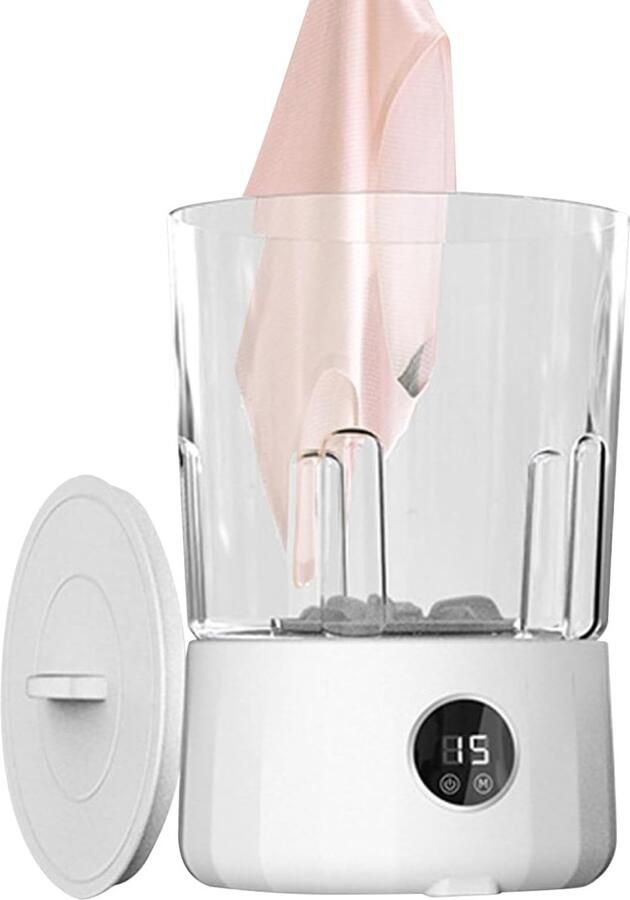 Draagbare Wasmachine Mini Wasmachine Reizen Kamperen Oplaadbaar 3 Modi 1.5 Liter Capaciteit Wit
