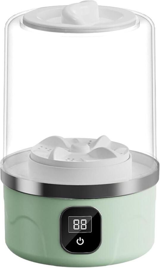 Draagbare Wasmachine Mini Wasmachine Snel Ondergoed Wassen Draadloze Werking 1 Liter Capaciteit Groen