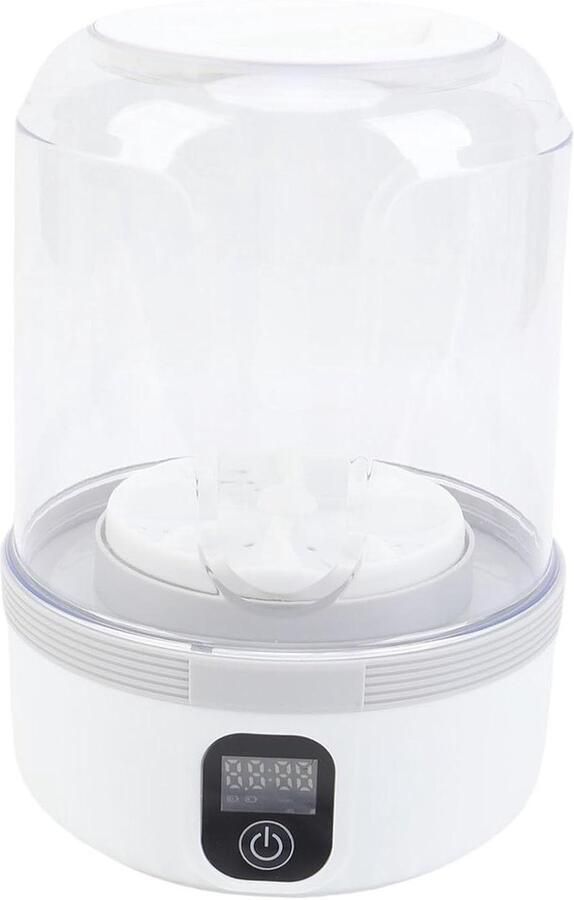 Draagbare Wasmachine Mini Wasser Kleine Wasjes Draadloos Opladen 22 cm Hoog Wit