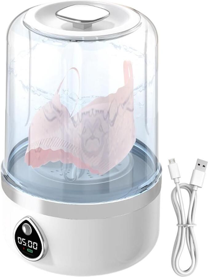 Draagbare Wasmachine Ondergoed Wasser Reizen en Camping Compact en Opvouwbaar 14 x 14 x 14 cm