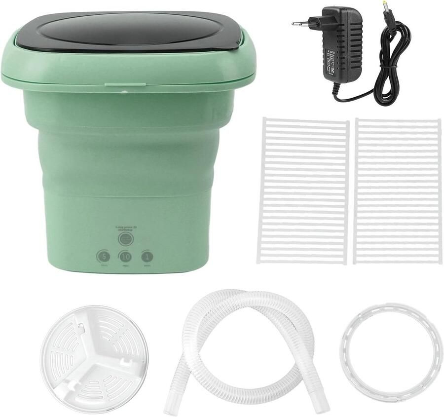 Draagbare Wasmachine Opvouwbare Mini Kleine Kleding Wassen Zacht Centrifugeren 133 Kilogram Grafiet