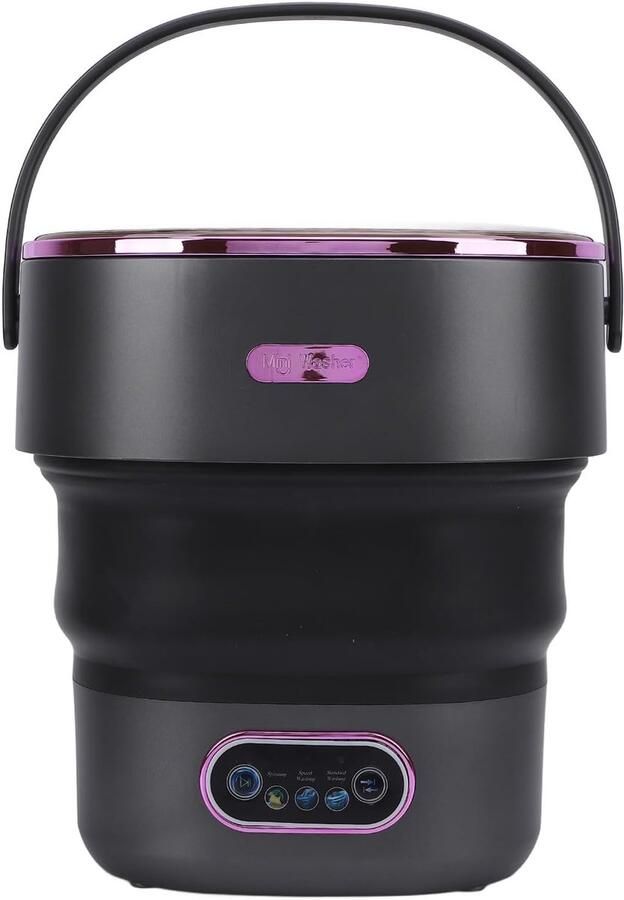 Draagbare Wasmachine Kleine Wasmachine Reizen en Studenten Opvouwbaar Ontwerp 13 Liter Capaciteit Neutrale Afwerking