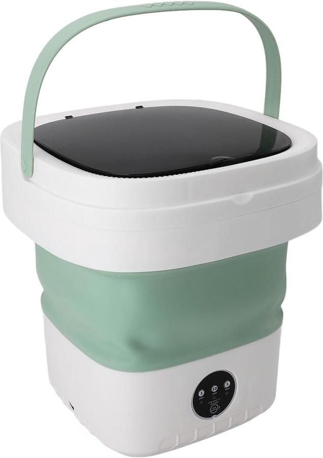 Draagbare Wasmachine Opvouwbare Mini Reizen en Appartement Met Centrifuge 12 Liter Groen