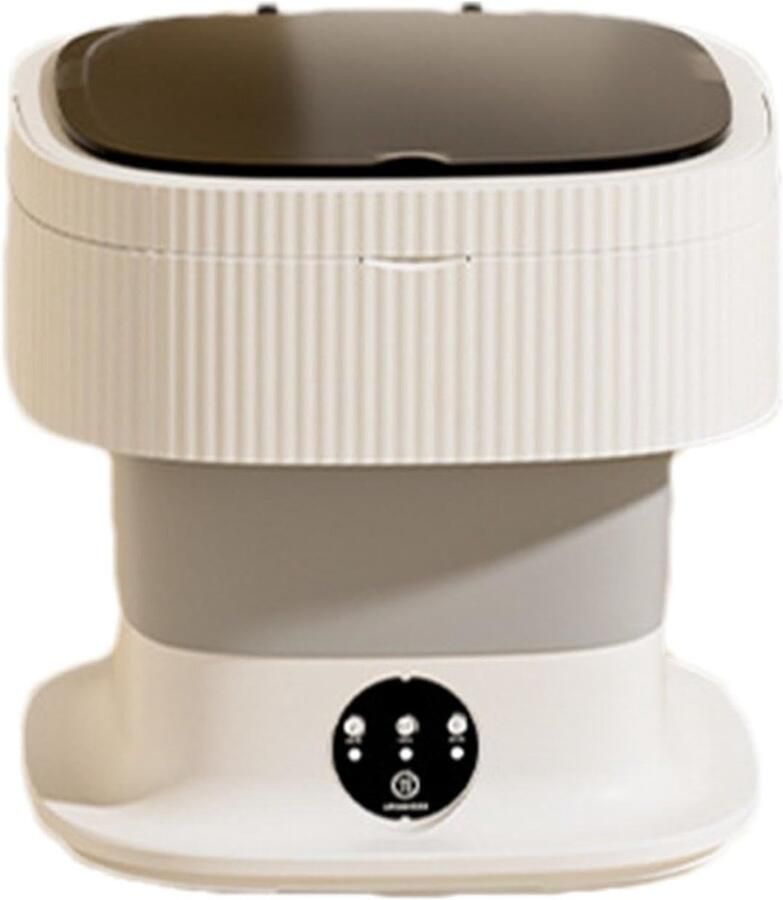 Draagbare Wasmachine Opvouwbare Mini Wasmachine Kleine Kleding Wassen Halfautomatische Werking 30x30cm Opgevouwen Grijs