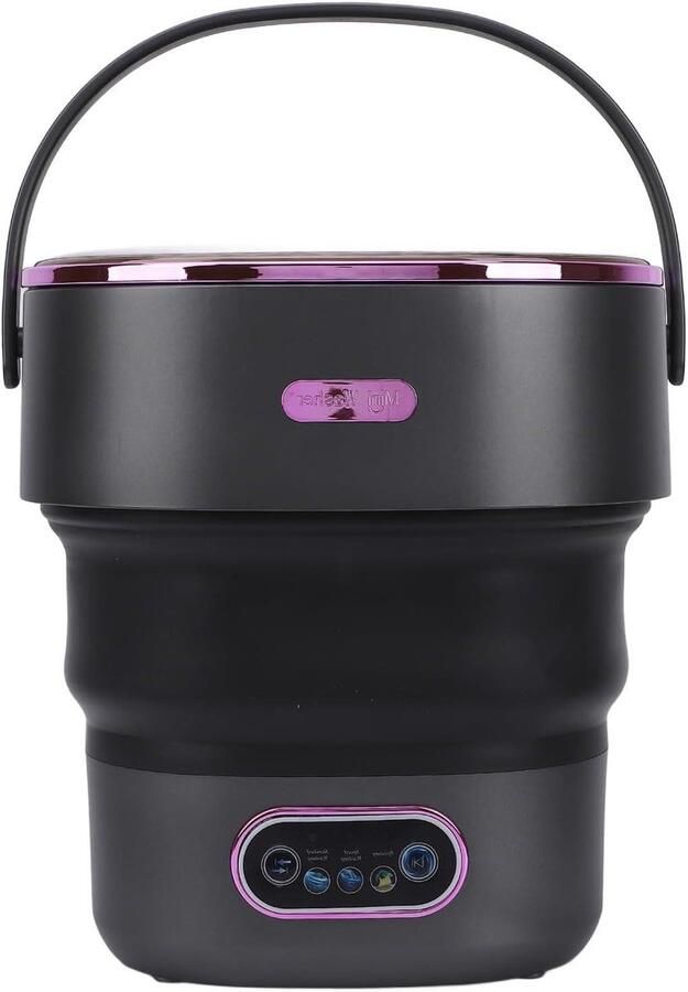 Draagbare Wasmachine Opvouwbare Mini Wasmachine Kleine Wasjes Doen Automatische Wasfunctie 13 Liter Wit