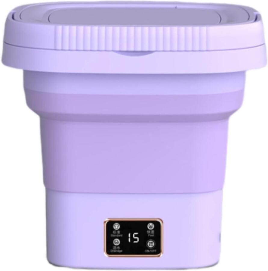 Draagbare Wasmachine Opvouwbare Wasbak Thuis Reizen Kamperen Geïntegreerde Centrifuge 9 Liter