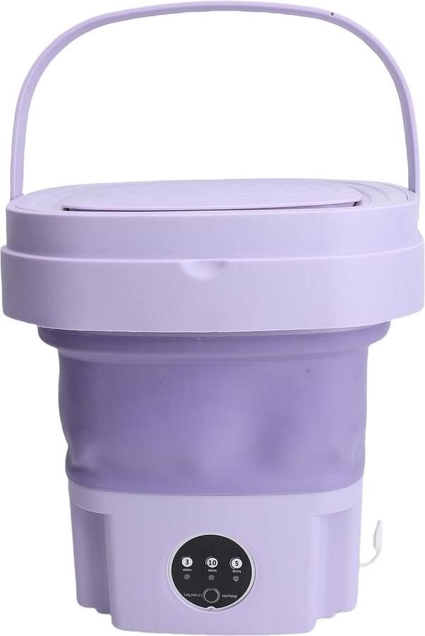 Draagbare Wasmachine Opvouwbare Washer Kleine Wasjes Opvouwbaar Ontwerp 11L Capaciteit Wit
