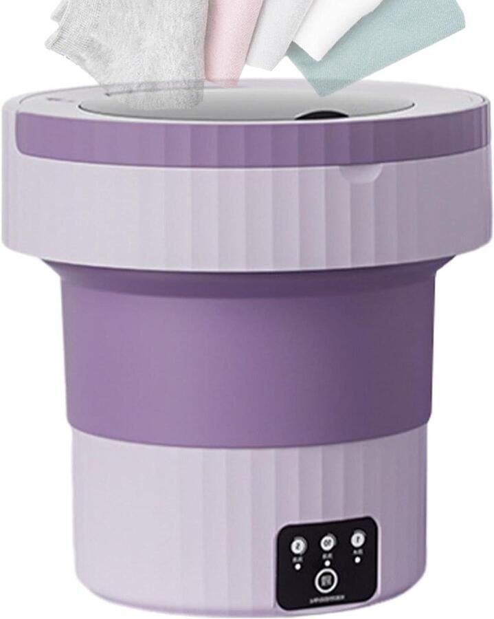 Draagbare Wasmachine Opvouwbare Wasmachine Delicate Kleding Wassen Compact Opvouwbaar Ontwerp 30 x 16 x 30 cm