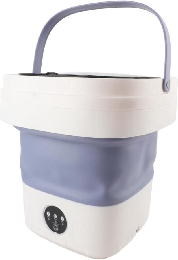 Draagbare Wasmachine Opvouwbare Wasmachine Kleine Wasjes Zacht Centrifugeren 7.5 Liter Paars