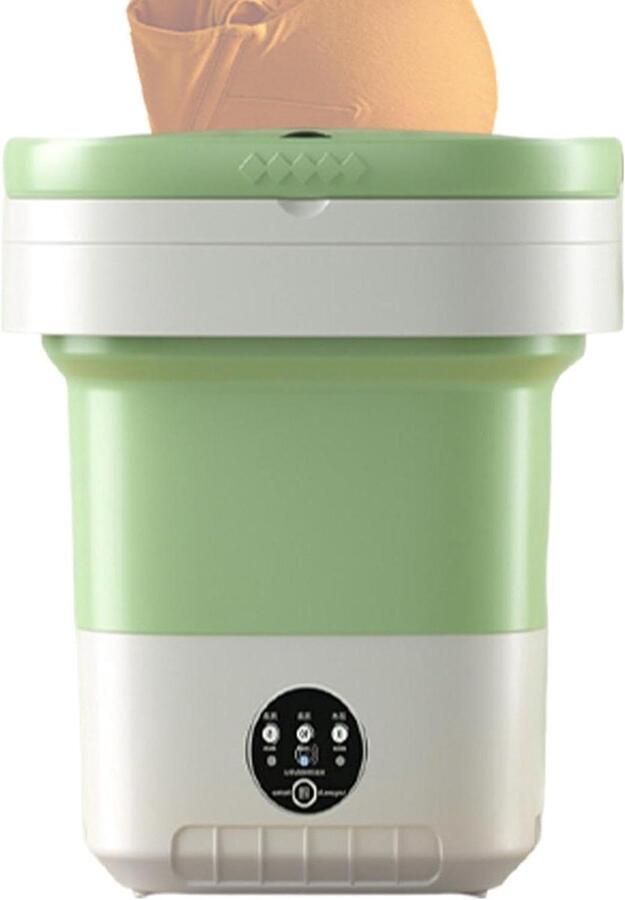 Draagbare Wasmachine Opvouwbare Wasmachine Lichtgewicht Kleding Wassen Compact Ontwerp 12 l Groen