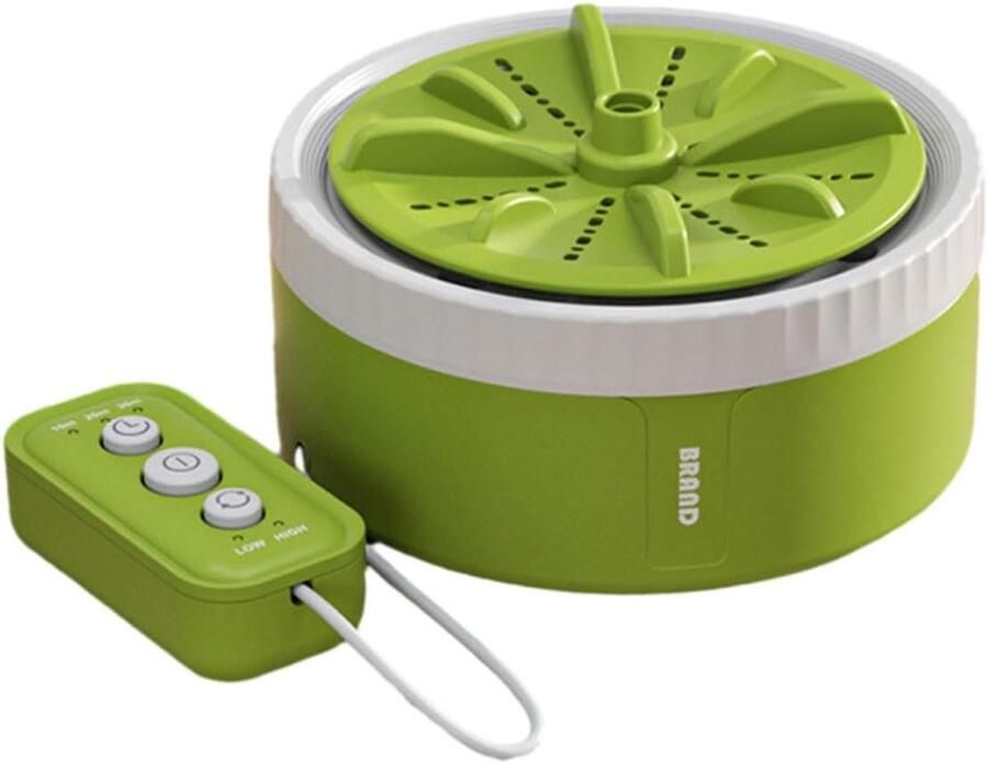 Draagbare Wasmachine Reis Wasmachine Kleding Wassen Lichtgewicht ABS 12 x 12 x 7 cm Grijs Groen