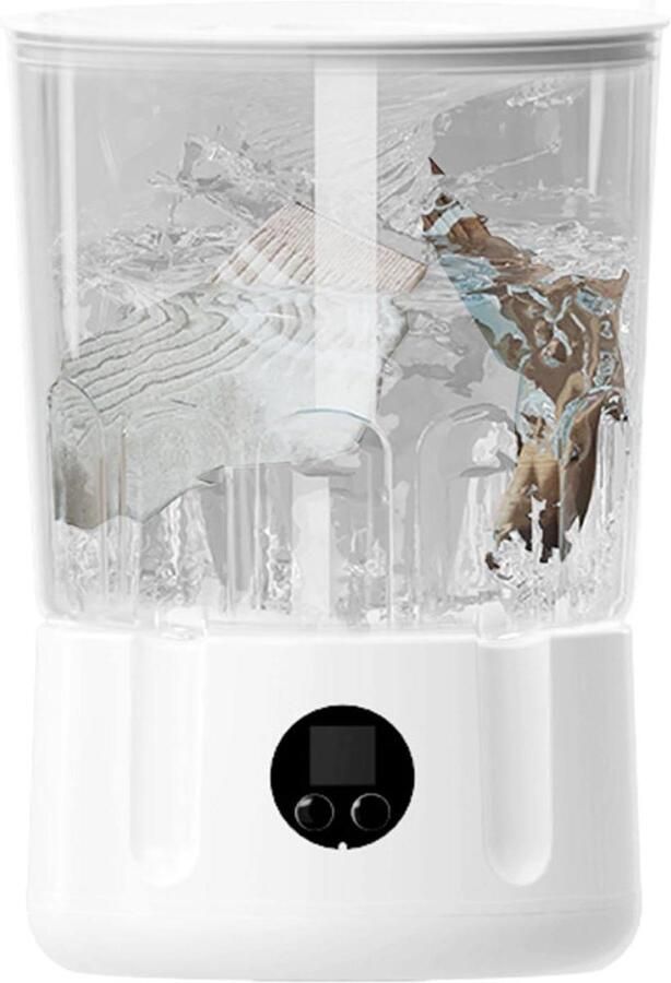 Draagbare Wasmachine Reiswasser Compact Snel Wasgoed Reinigen Blauw Licht Reiniging 17 x 16.6 x 17 cm