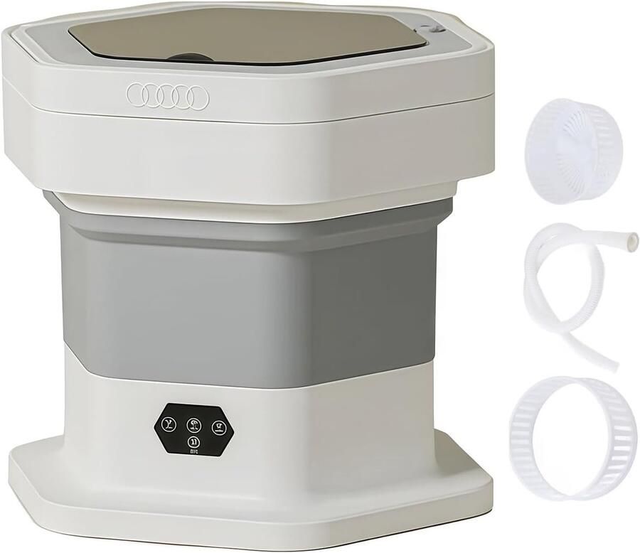 Draagbare wasmachines draagbare wasmachines en drogers kleine opvouwbare wasgoed voor reizen grote opvouwbare mini-wasmachine voor appartementen slaapzalen campings campers grijs