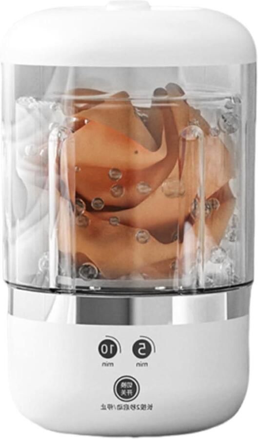Draagbare Wasunit Compacte Wasmachine Reizen en Camping Draadloze Functionaliteit 21.5 cm Hoog Wit