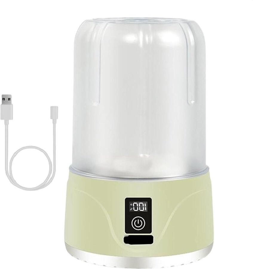 Draagbare Wasunit Kleine Wasmachine Reis Wassen Dubbele Wasopties 1000 ml Capaciteit Groen
