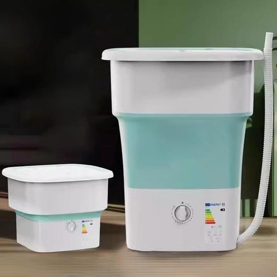 Draagbare Wasunit Mini Wasmachine Compact Wassen Opvouwbaar Ontwerp 52 Liter Capaciteit Grijs