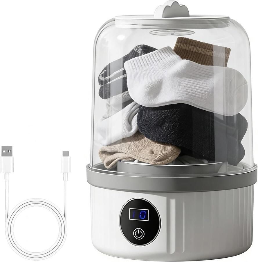 Draagbare Wasunit Mini Wasmachine Kleding Wassen USB Oplaadbaar Compact Formaat Meerkleurig