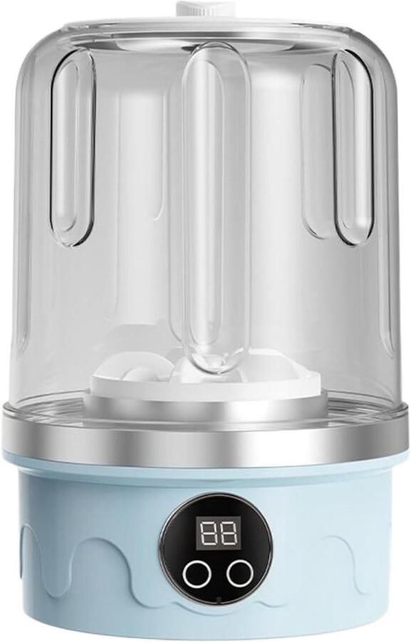 Draagbare Wasunit Mini Wasmachine Ondergoed Hygiënisch Wassen Intelligente Reinigingsmodi 142 x 212 cm Blauw