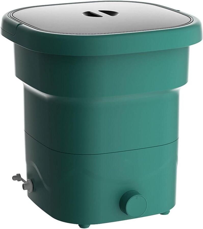 Draagbare Wasunit Opvouwbare Mini Kleine Kleding Wassen Ruimtebesparend Ontwerp 5 kg Capaciteit Wit