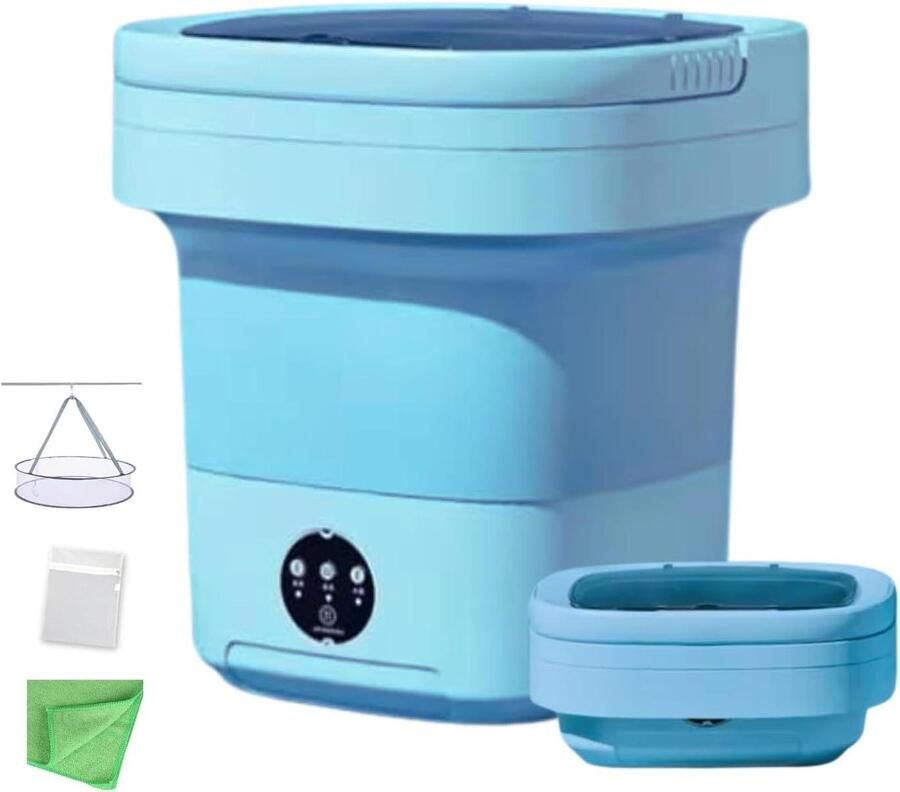 Draagbare Wasunit Opvouwbare Wasmachine Hygiënisch Wassen Centrifuge Functie 11 Liter Wit