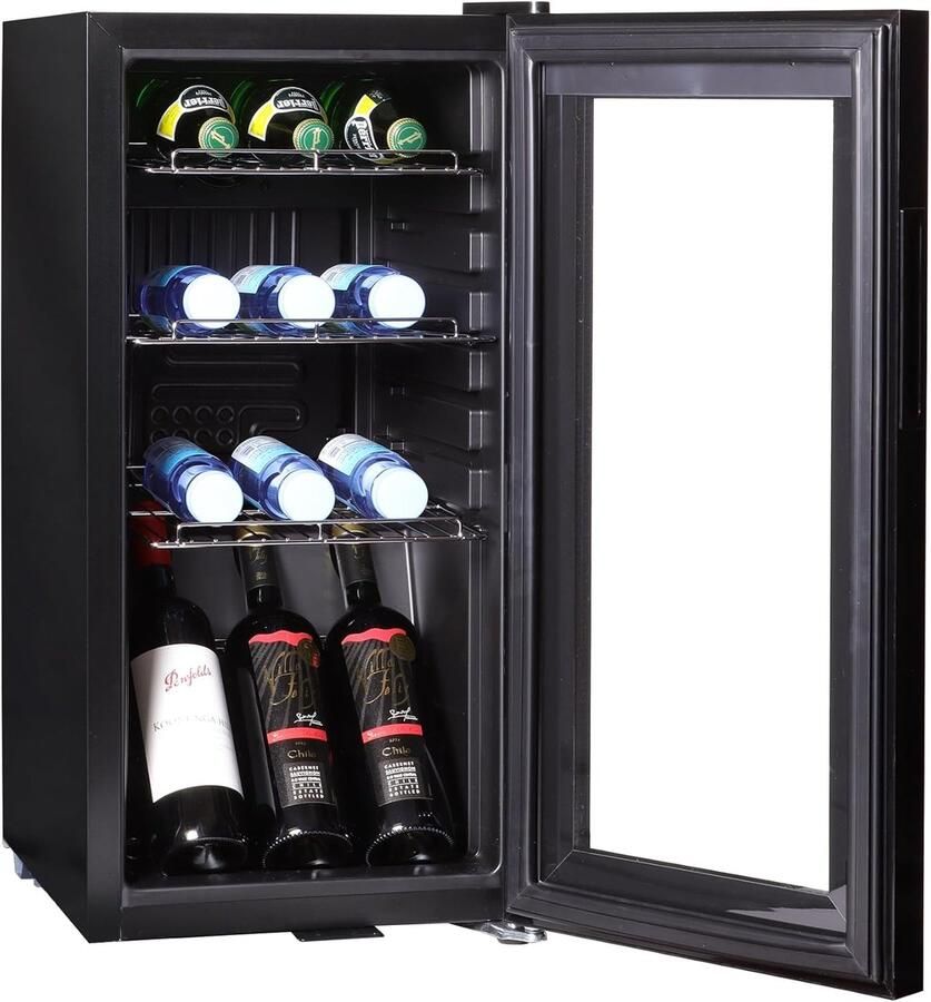 Drankenkoelkast Kleine koelkast Dranken koelen Stil en zuinig 50 liter Zwart