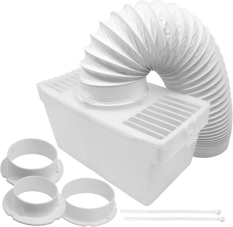 Droger Afvoerslang Set Condensatie Kit Was Drogen Universele Adapters 1.2 Meter Wit