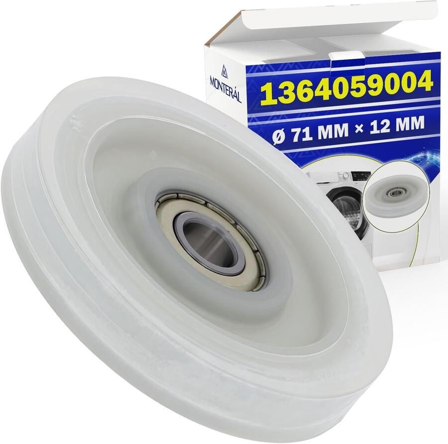 Droger Onderdeel Spanrol Trommel Reparatie Machine Originele Code Niet gespecificeerd Wit