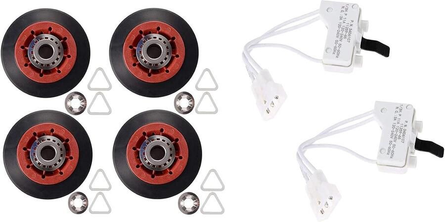 Droger Onderdelen Set Reparatieset Trommel Wasmachine Onderhoud Directe Vervanging 4 Stuks Niet Gespecificeerd