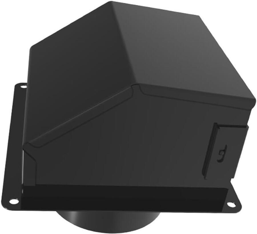 Droger Ontluchtingsmodule Droger Ventilatiekit Efficiënte Droging Ruimtebesparend Elleboogontwerp 4 inch Zwart en Wit