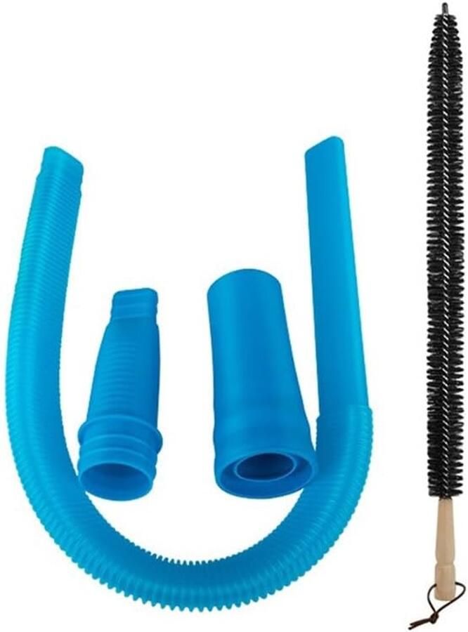 Droger Pluisborstel Ventilatie Reiniger Apparaten Onderhouden Extra Lange Flexibele Borstel 80 cm Slang Blauw